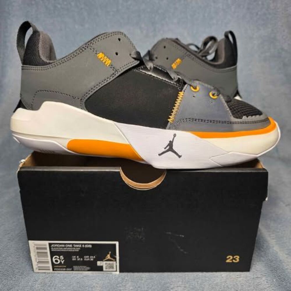 Jordan One Take 5 (GS) Black/Taxi-Anthracit Shoes Youth 6.5 or Womens 8